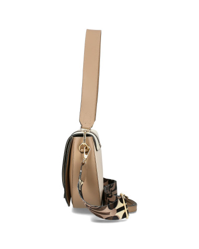 Half-moon leather bag