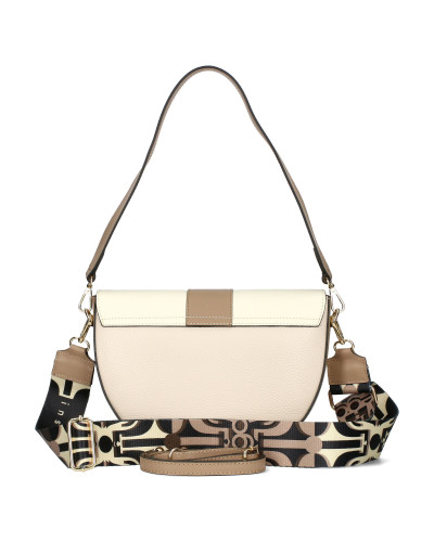 Half-moon leather bag