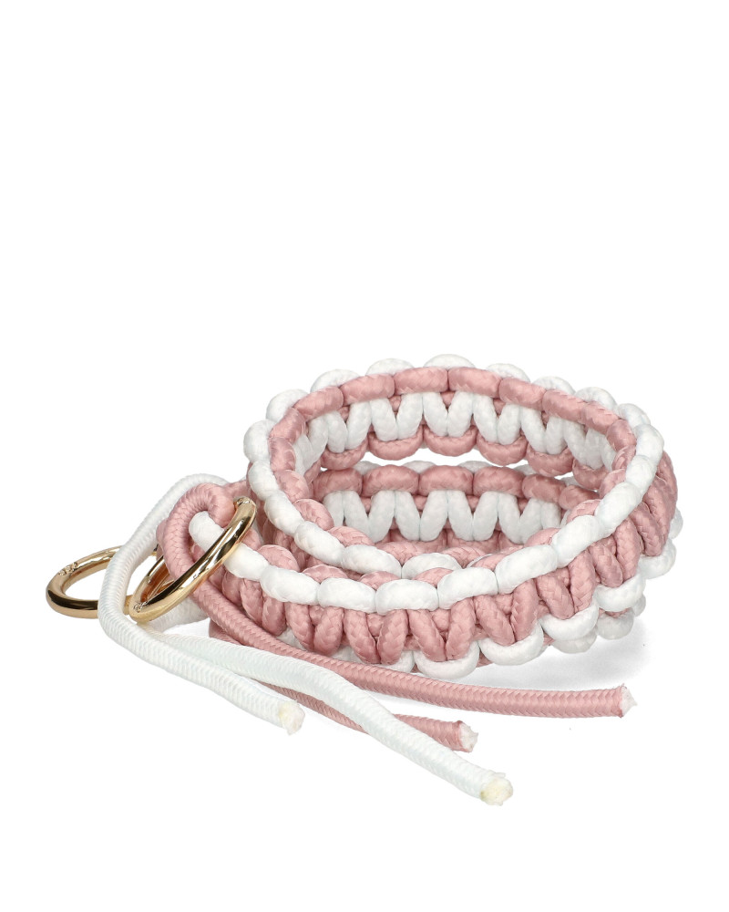 Two-color braided belt