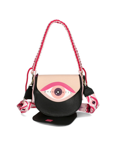 Eye bag with interchangeable flaps