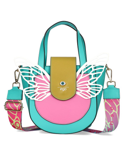 BOSCA Leather bag with detachable wings in the box