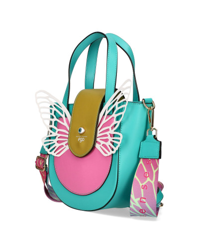 BOSCA Torebka skórzana z odpinanymi skrzydłami w pudełku