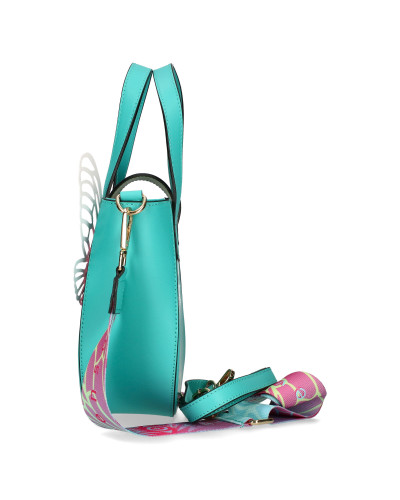 BOSCA Torebka skórzana z odpinanymi skrzydłami w pudełku