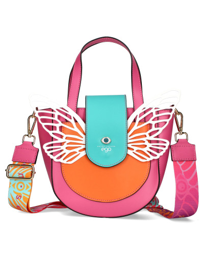 BOSCA Torebka skórzana z odpinanymi skrzydłami w pudełku