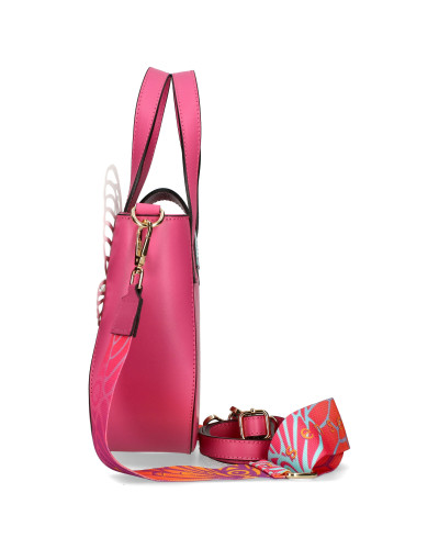 BOSCA Torebka skórzana z odpinanymi skrzydłami w pudełku