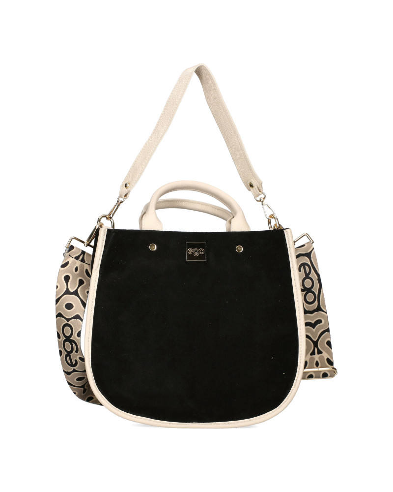 Large handbag made of natural suede