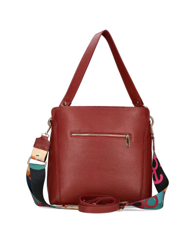 Pojemna torebka zamszowa z frędzlami