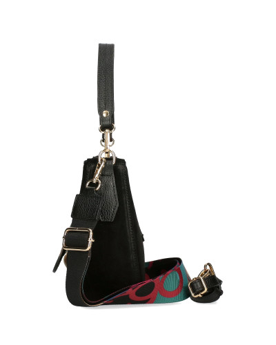 A small bag made of natural suede