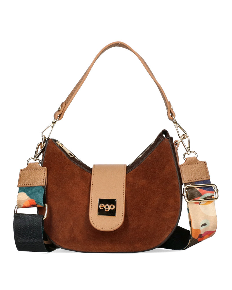 Niewielka torebka z naturalnego zamszu