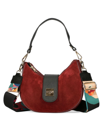 A small bag made of natural suede