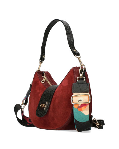 Niewielka torebka z naturalnego zamszu