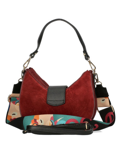 Niewielka torebka z naturalnego zamszu