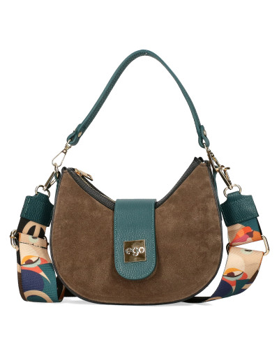 Niewielka torebka z naturalnego zamszu