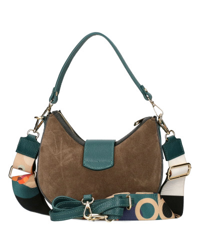 Niewielka torebka z naturalnego zamszu