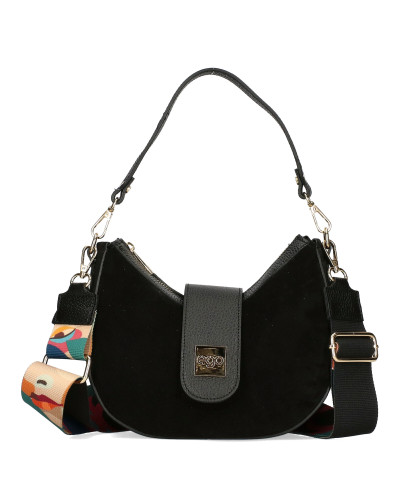 A small bag made of natural suede