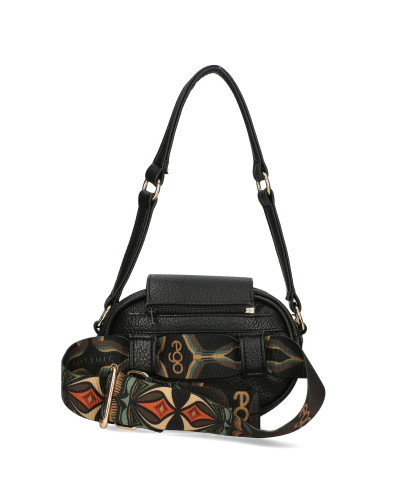 Mała torebka zamszowa z odpinaną klapką