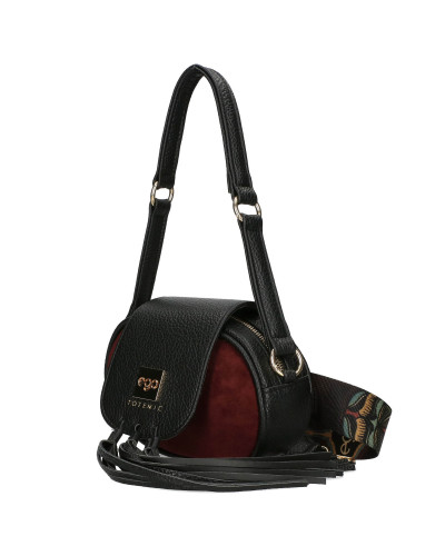 Mała torebka zamszowa z odpinaną klapką