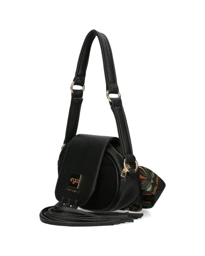 Mała torebka zamszowa z odpinaną klapką