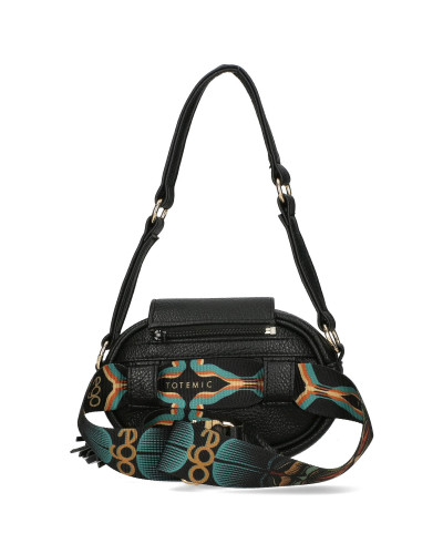 Mała torebka zamszowa z odpinaną klapką