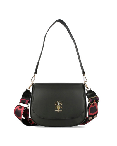 Torebka damska z dwoma wymiennymi klapkami