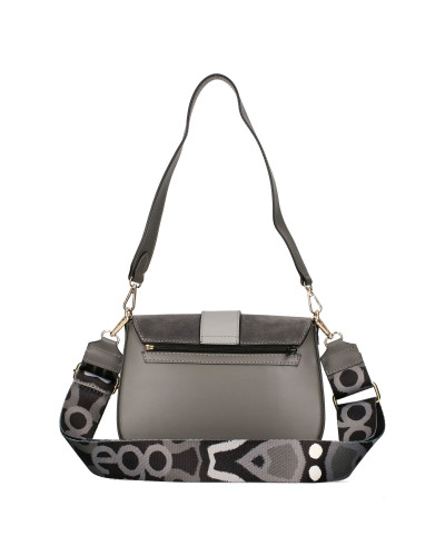 Torebka damska z dwoma wymiennymi klapkami