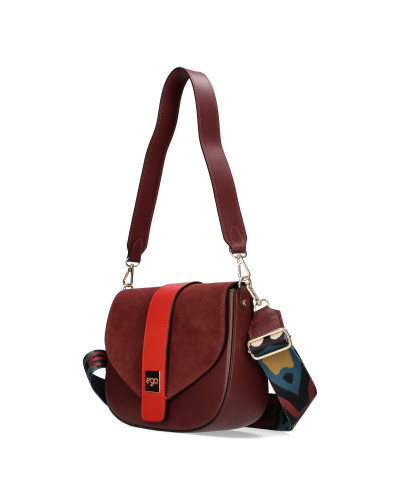 Torebka damska z dwoma wymiennymi klapkami