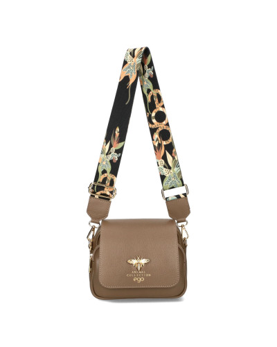 Mała torebka skórzana z pszczółką