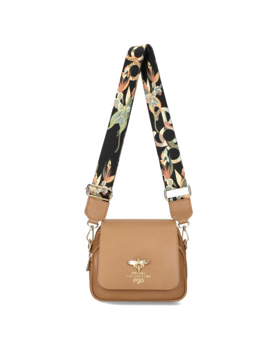 Mała torebka skórzana z pszczółką