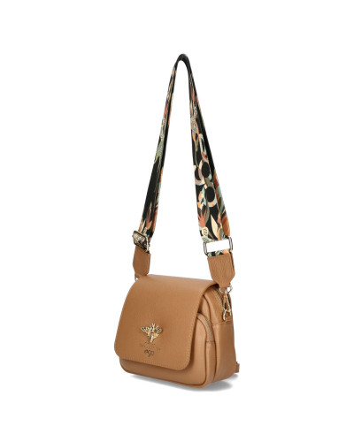 Mała torebka skórzana z pszczółką