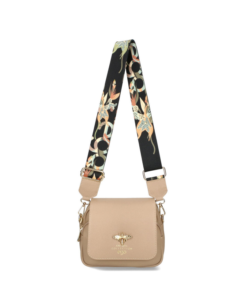 Mała torebka skórzana z pszczółką