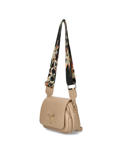 Mała torebka skórzana z pszczółką