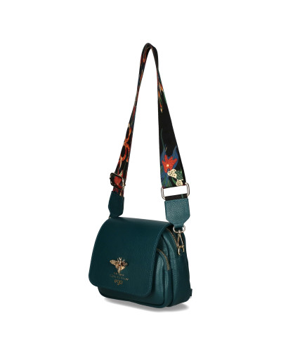 Mała torebka skórzana z pszczółką